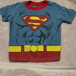 Superman shirt.